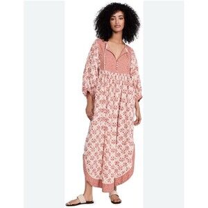 Free People Pink Floral Maxi Dress